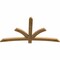 Ekena Millwork Davenport Rough Sawn Timber Gable Bracket, Western Red Cedar, 72"W x 39"H x 2"D x 4"F, 13/12 Pitch GBW072X39X0204DAV00RWR - alternate 5
